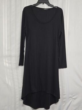 CRETI BLACK LONGSLEEVE HILOW MAXI DRESS SIZE LARGE